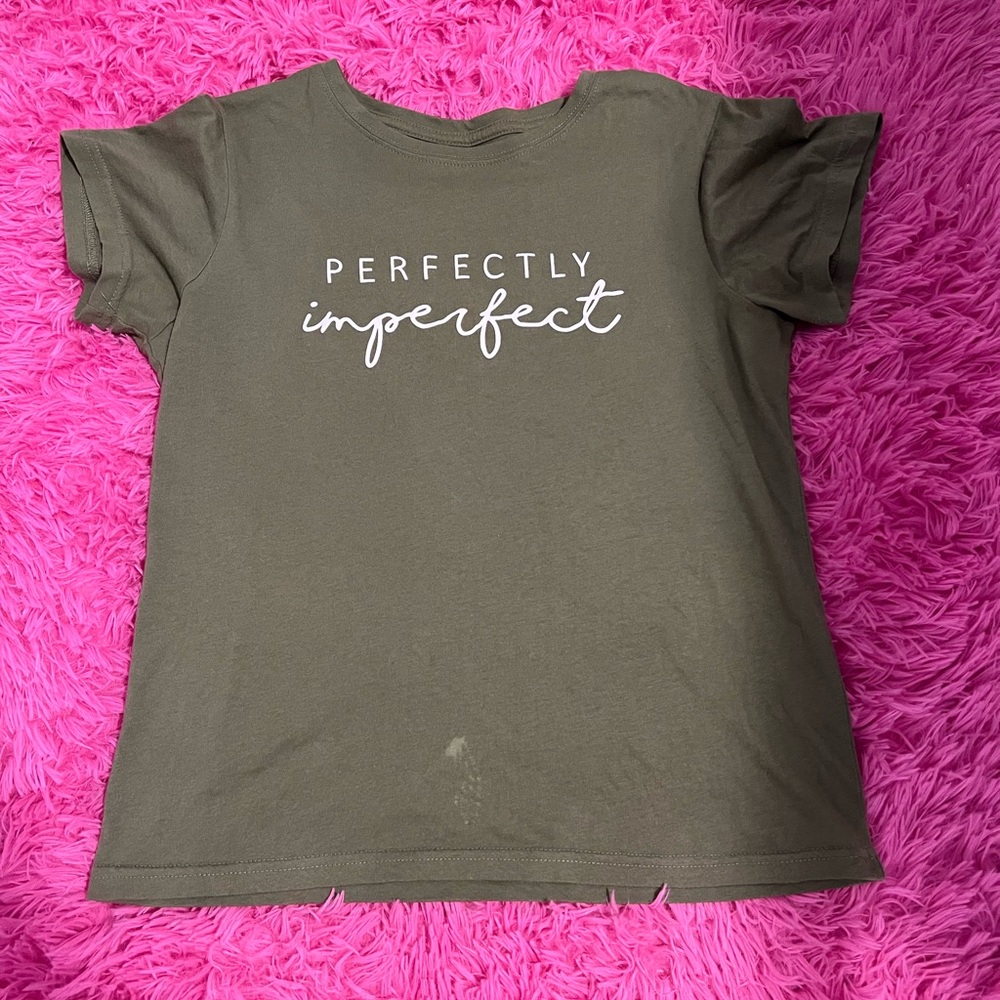 Perfectly imperfect green top